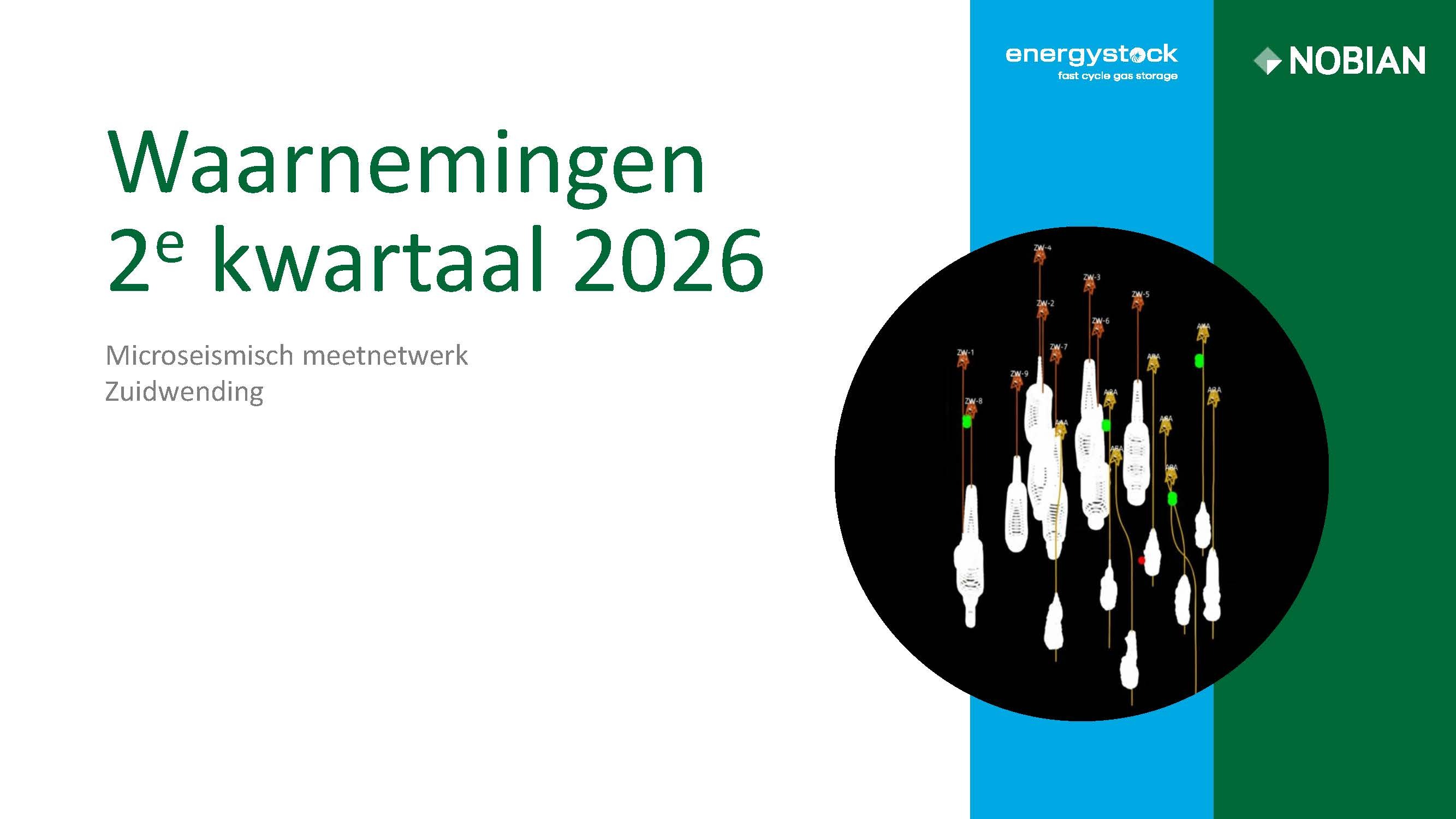 Microseismisch netwerk Zuidwending waarnemingen 2e kwartaal 2026 front page