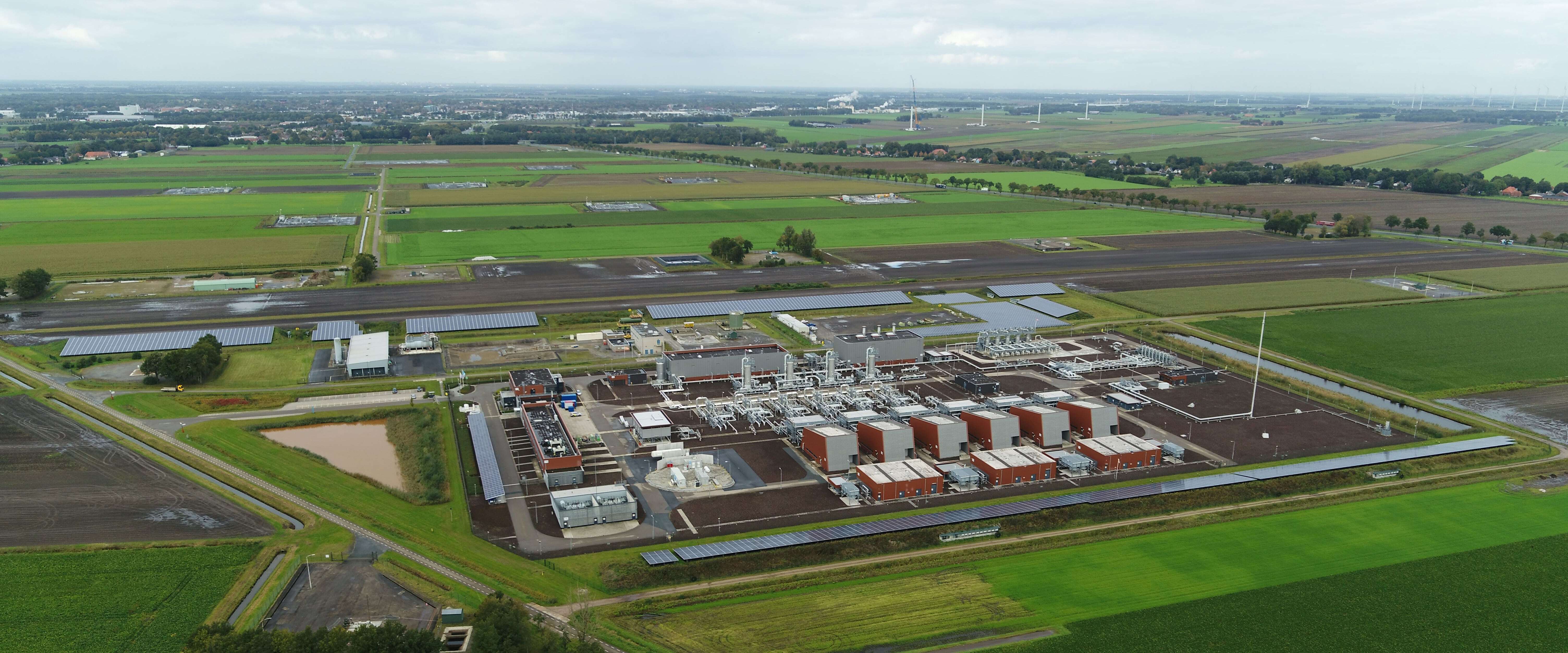 Energiebuffer Zuidwending luchtfoto opslag gas
