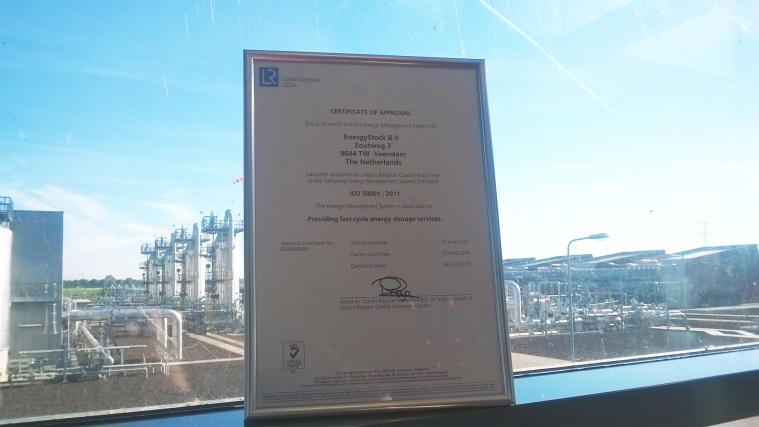Ons gloednieuwe certificaat